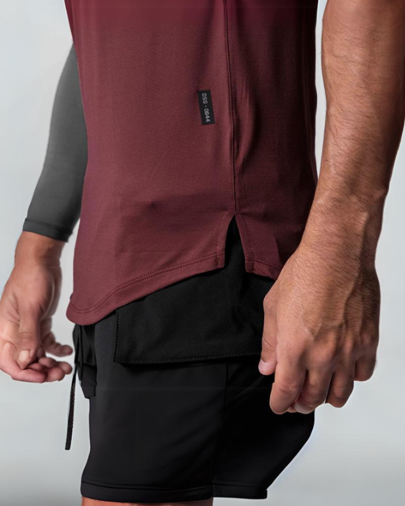 Men's Sleek Sleeveless Tech Tank Top -  stylish running top - Men's Sleeveless Tech Tank Top for Comfortable Workouts - View 7