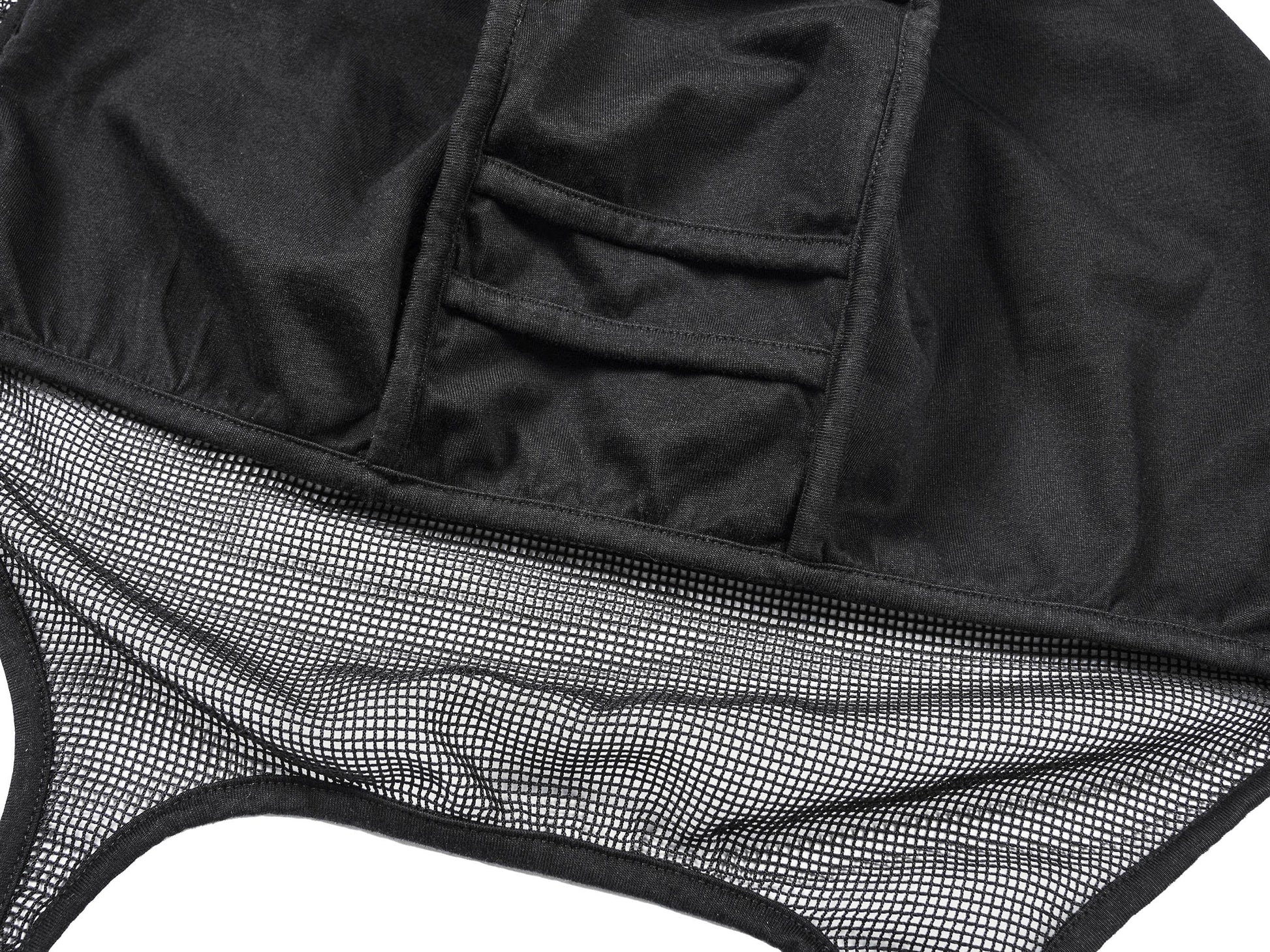 Mesh-Spliced Long Strap Durag - durag - Breathable Mesh-Spliced Long Strap Durag for Comfort - View 9