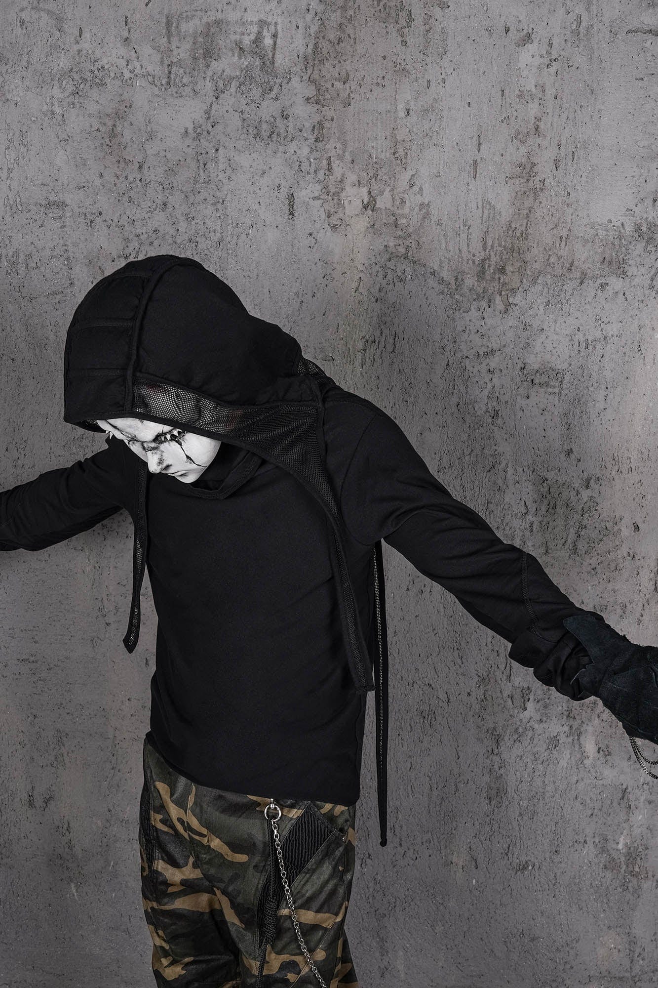Mesh-Spliced Long Strap Durag -  mesh durag - Breathable Mesh-Spliced Long Strap Durag for Comfort - View 5