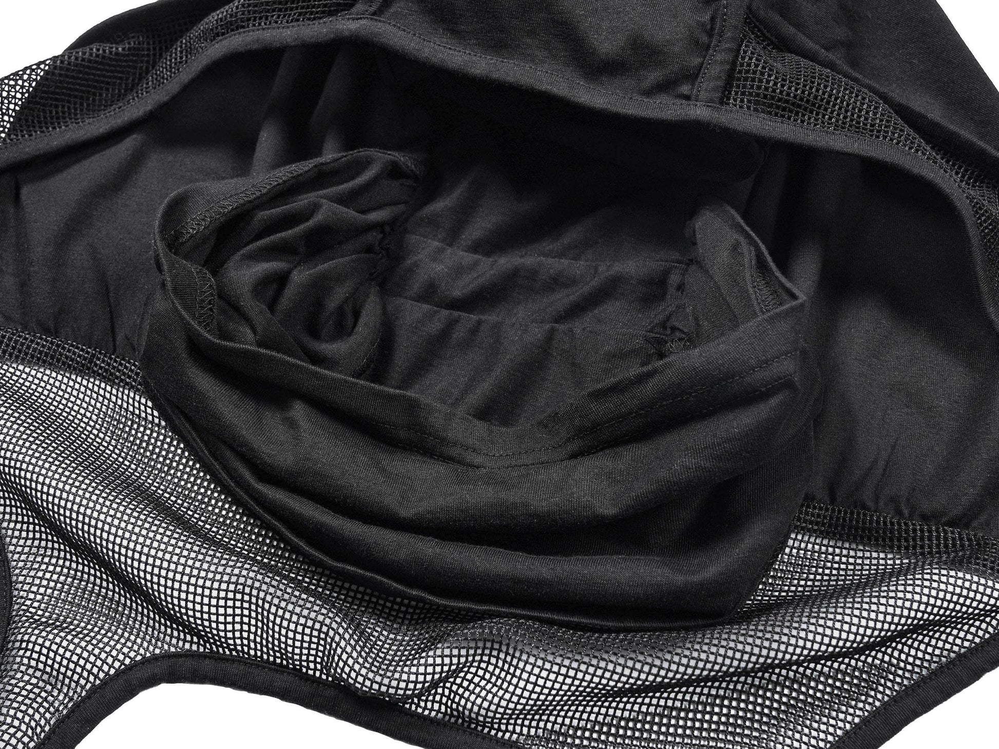 Mesh-Spliced Long Strap Durag -  vintage durag - Breathable Mesh-Spliced Long Strap Durag for Comfort - View 7