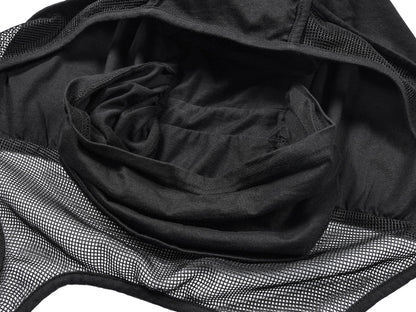 Mesh-Spliced Long Strap Durag -  vintage durag - Breathable Mesh-Spliced Long Strap Durag for Comfort - View 7
