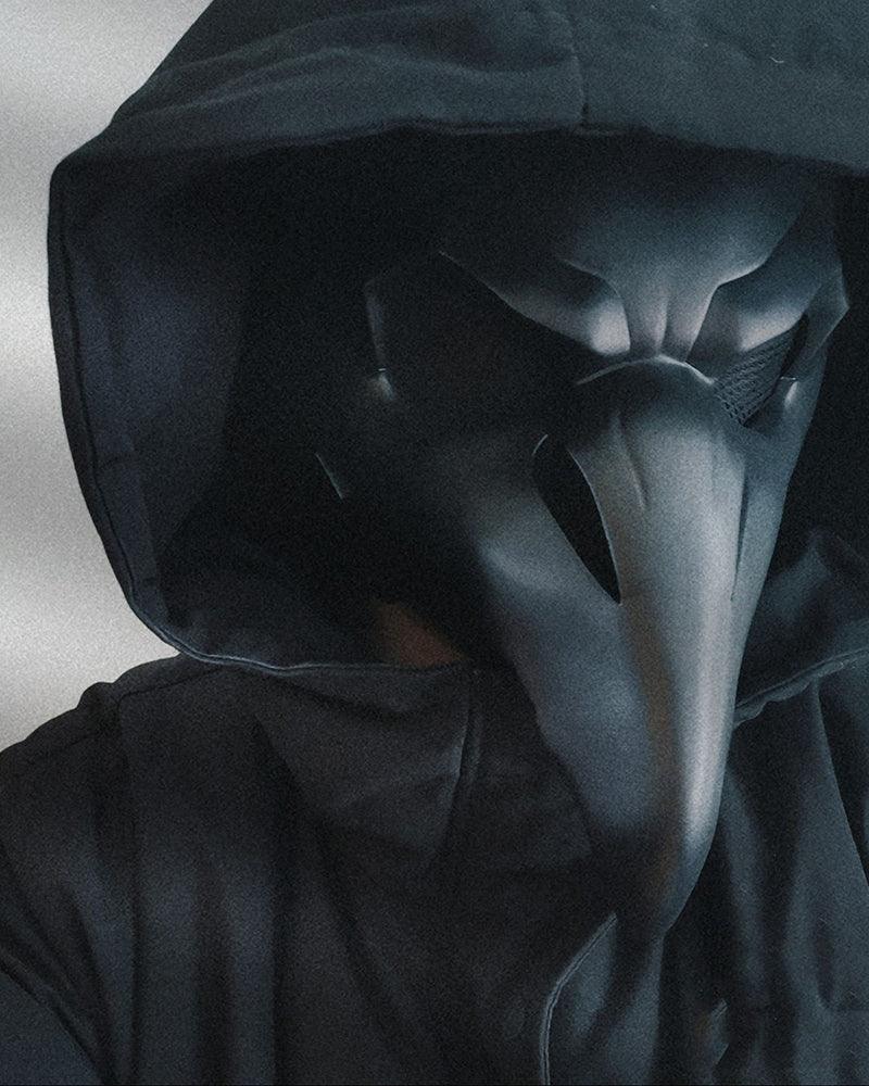 Mysterious Crow Cosplay Mask -  black PVC mask - Mysterious Crow Cosplay Mask for Techwear Enthusiasts - View 3