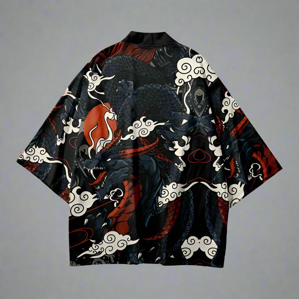 Mystical Dragon Cardigan Wrap - dragon cardigan - Mystical Dragon Cardigan Wrap for Unique Fashion Statement - View 2
