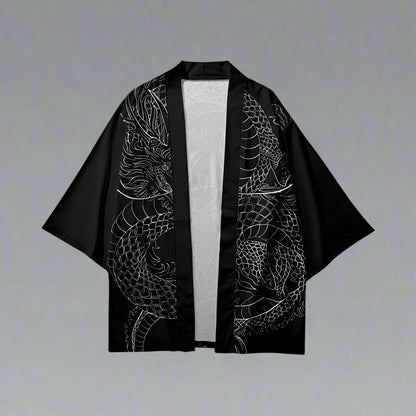 Mystical Dragon Kimono Jacket - dragon kimono - Stunning Japanese Dragon Kimono Jacket for All Occasions - Main view