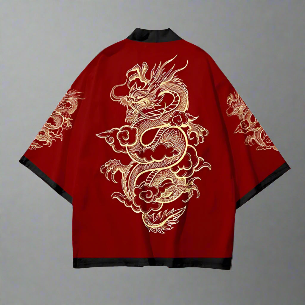 Mystical Dragon Wrap robe - dragon robe - Elegant Dragon Kimono Wrap Robe for Comfort and Style - View 2