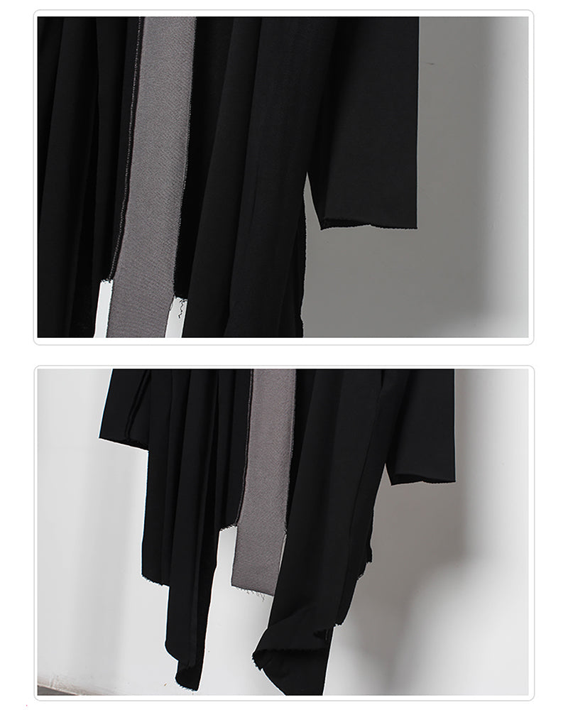Mystical Ninja Long Cape Coat -  black ninja coat - Ninja-Inspired Long Cape Coat for Comfortable Layering - View 10