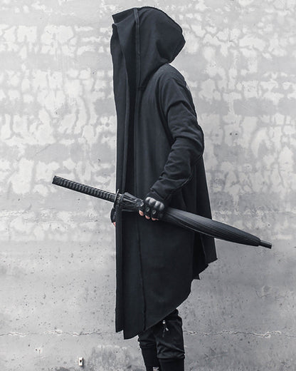 Mystical Ninja Long Cape Coat -  long cape - Ninja-Inspired Long Cape Coat for Comfortable Layering - View 5
