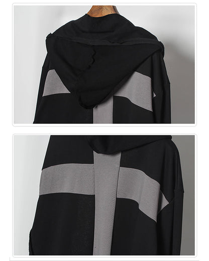 Mystical Ninja Long Cape Coat - techwear aesthetics - Ninja-Inspired Long Cape Coat for Comfortable Layering - View 9