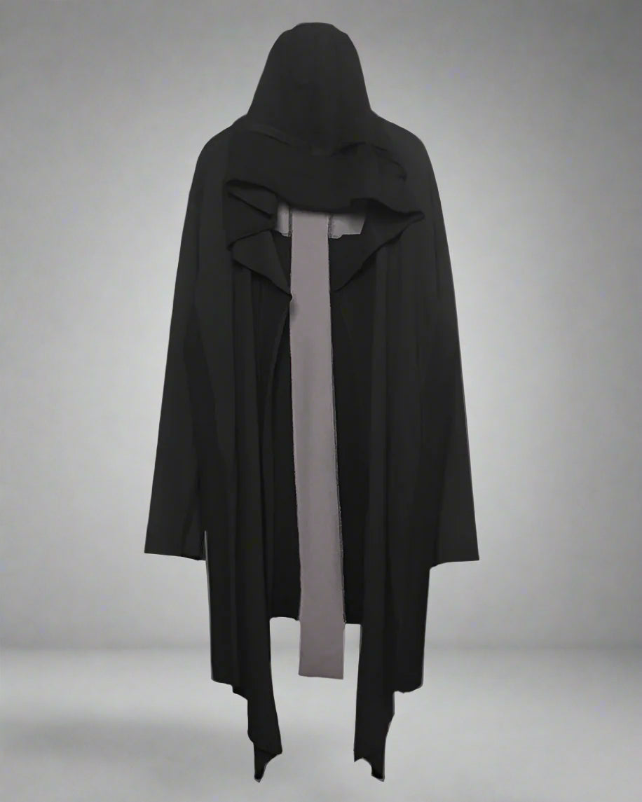 Mystical Ninja Long Cape Coat -  techwear fashion - Ninja-Inspired Long Cape Coat for Comfortable Layering - View 7