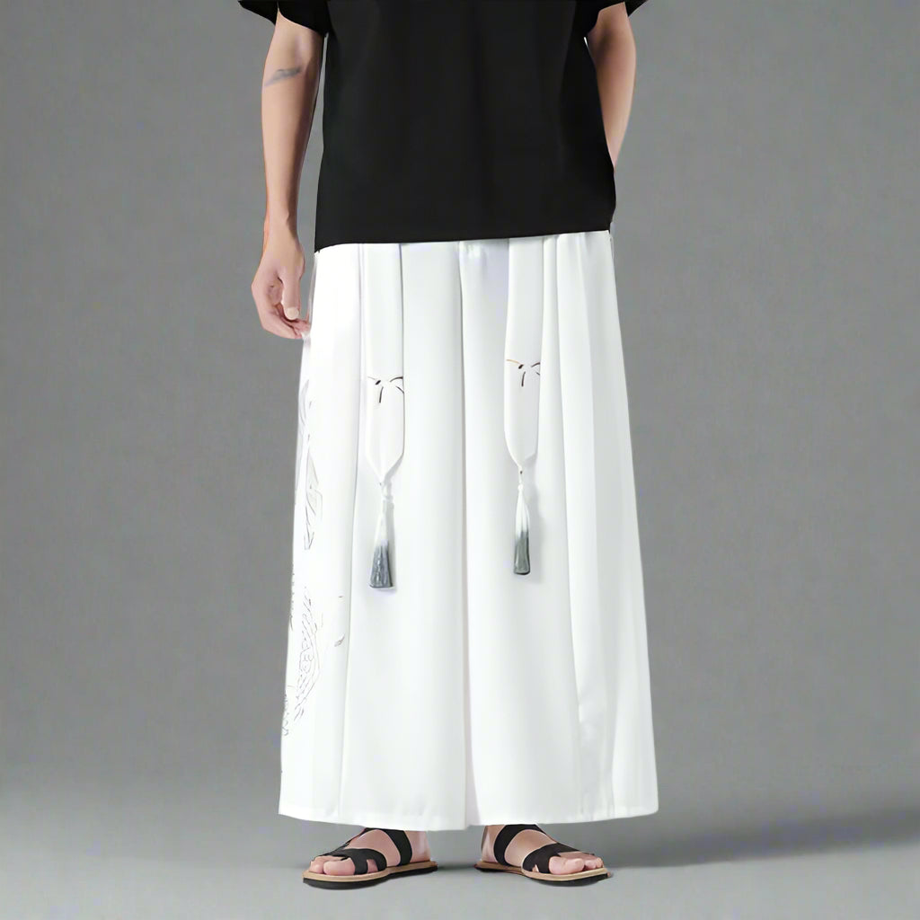 Mythical Warrior Hakama Trousers -  ankle-length trousers - Hakama Trousers for Modern Street Style - View 3