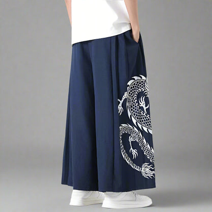 Mythical Warrior Hakama Trousers -  loose fit - Hakama Trousers for Modern Street Style - View 6