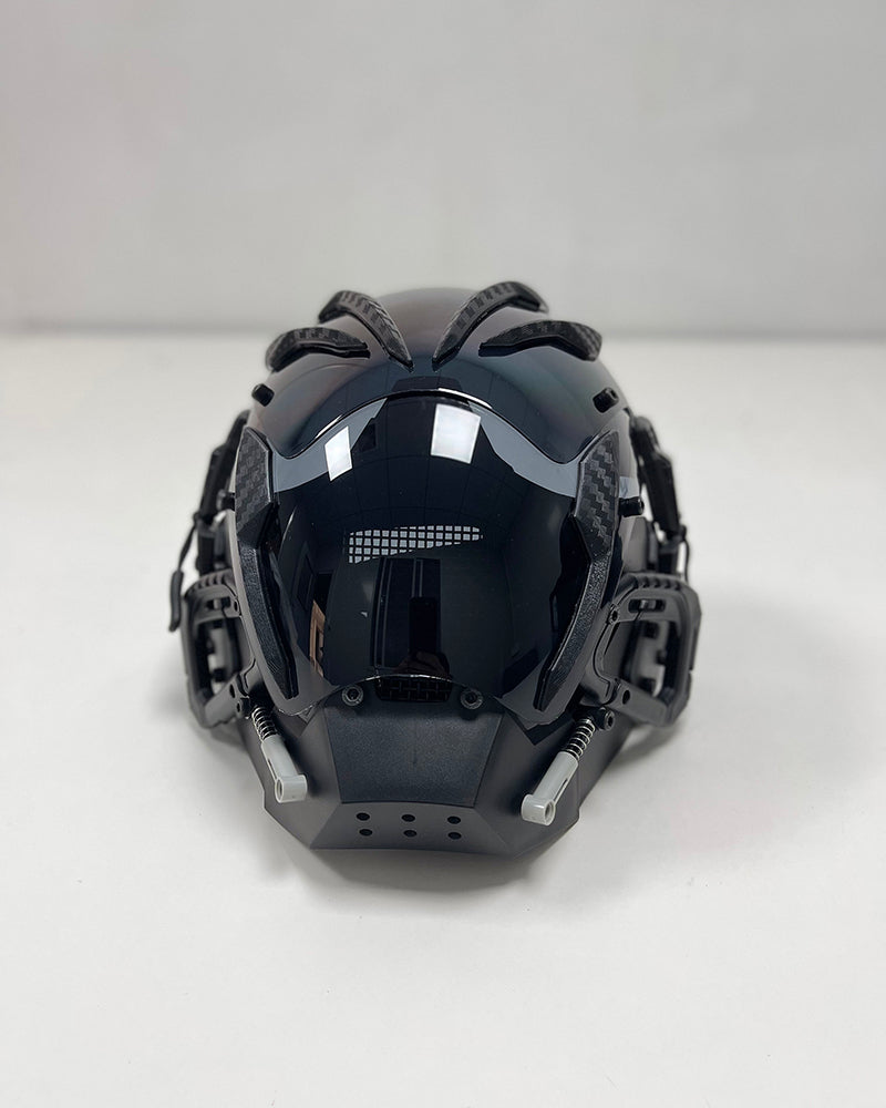 Neon Cyberpunk Festival Helmet - cyberpunk helmet - Futuristic Neon Cyberpunk Festival Helmet - View 8