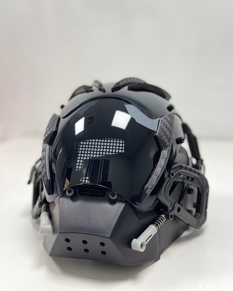 Neon Cyberpunk Festival Helmet -  sci-fi mask - Futuristic Neon Cyberpunk Festival Helmet - View 7