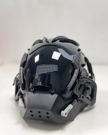 Neon Cyberpunk Festival Helmet -  sci-fi mask - Futuristic Neon Cyberpunk Festival Helmet - View 7