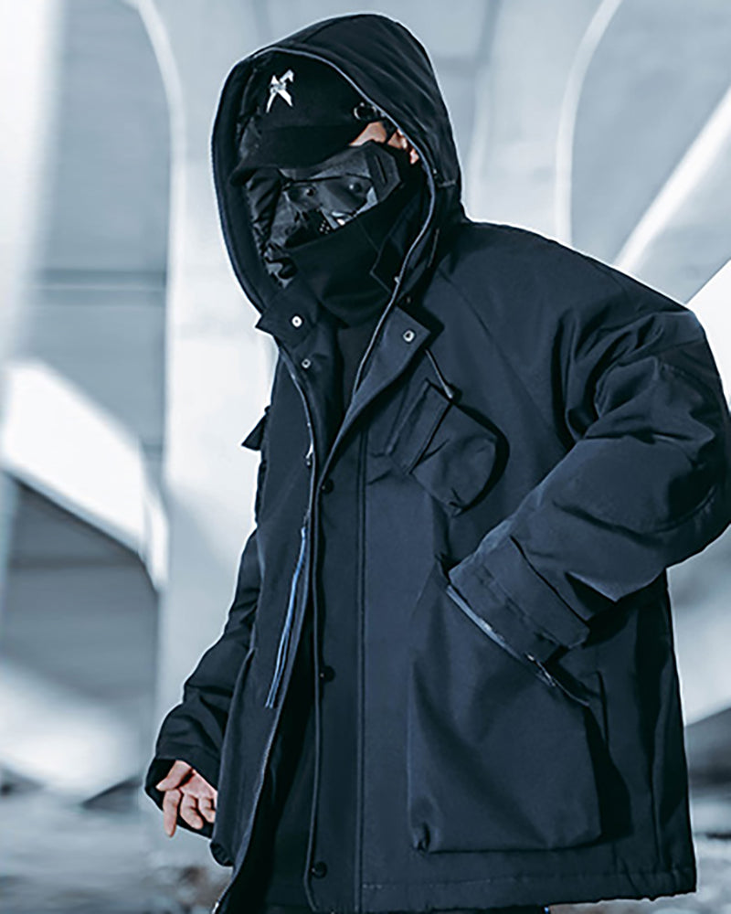 Neon Cyberpunk Hooded Jacket -  comfortable durable jacket - Neon Cyberpunk Hooded Jacket for Urban Adventures - View 11