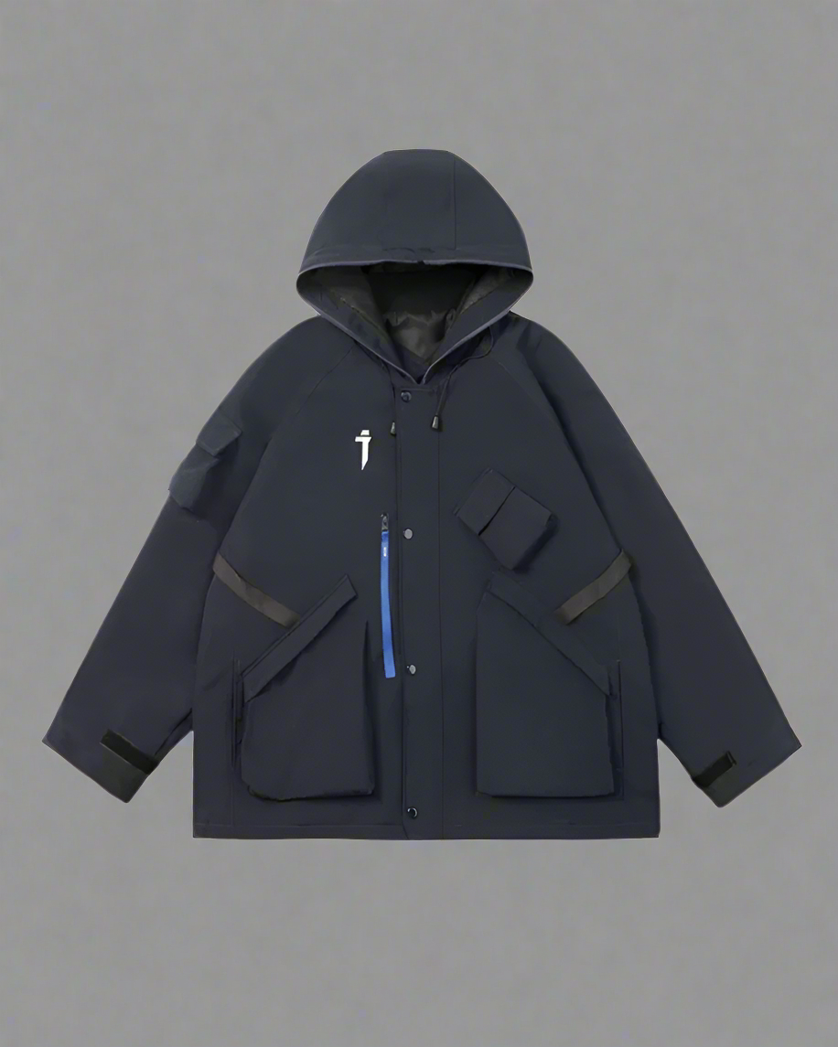 Neon Cyberpunk Hooded Jacket -  hooded jacket - Neon Cyberpunk Hooded Jacket for Urban Adventures - View 21