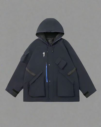 Neon Cyberpunk Hooded Jacket -  hooded jacket - Neon Cyberpunk Hooded Jacket for Urban Adventures - View 21