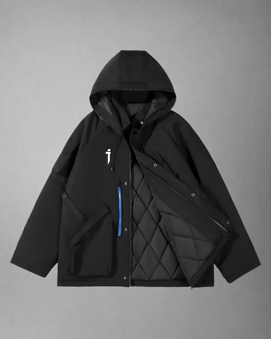 Neon Cyberpunk Hooded Jacket - cyberpunk jacket - Neon Cyberpunk Hooded Jacket for Urban Adventures - View 17