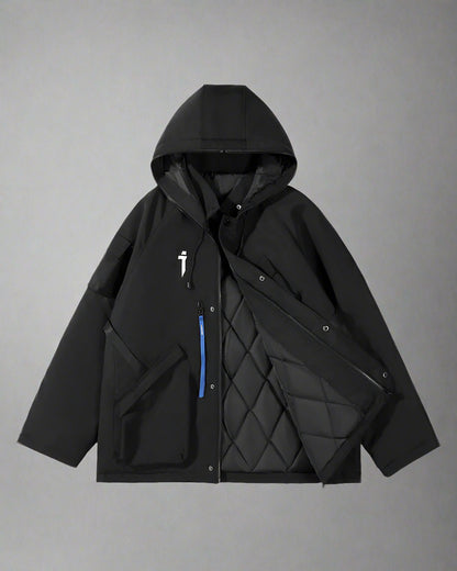 Neon Cyberpunk Hooded Jacket - cyberpunk jacket - Neon Cyberpunk Hooded Jacket for Urban Adventures - View 17
