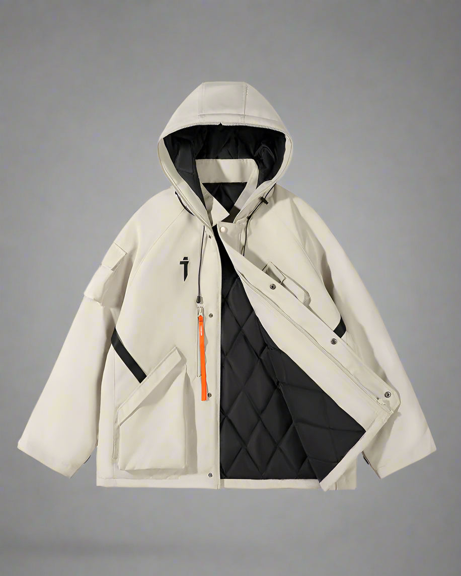 Neon Cyberpunk Hooded Jacket -  futuristic urban jacket - Neon Cyberpunk Hooded Jacket for Urban Adventures - View 20