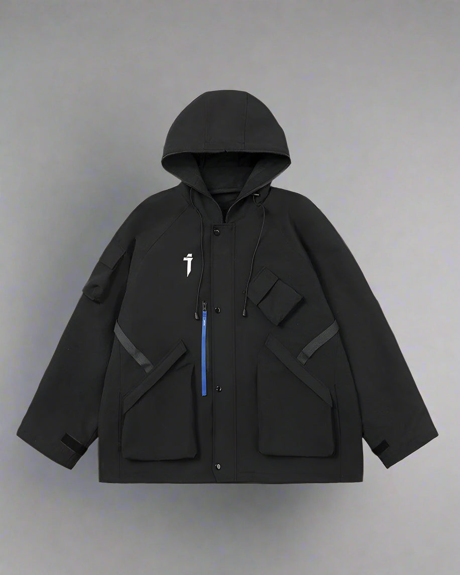 Neon Cyberpunk Hooded Jacket -  neon jacket - Neon Cyberpunk Hooded Jacket for Urban Adventures - View 22
