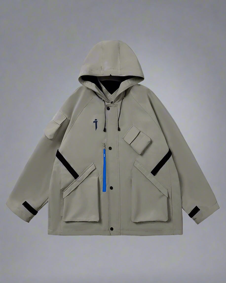 Neon Cyberpunk Hooded Jacket -  streetwear - Neon Cyberpunk Hooded Jacket for Urban Adventures - View 23