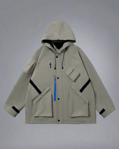 Neon Cyberpunk Hooded Jacket -  streetwear - Neon Cyberpunk Hooded Jacket for Urban Adventures - View 23