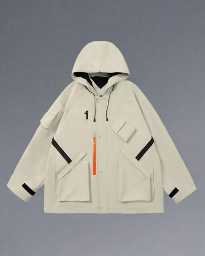 Neon Cyberpunk Hooded Jacket - techwear style jacket - Neon Cyberpunk Hooded Jacket for Urban Adventures - View 18