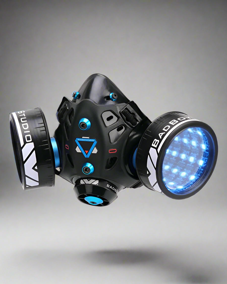Neon Cyberpunk Light-Up Mask - futuristic cyberpunk mask - Customizable Neon Cyberpunk LED Mask for Bold Fashion - Main view