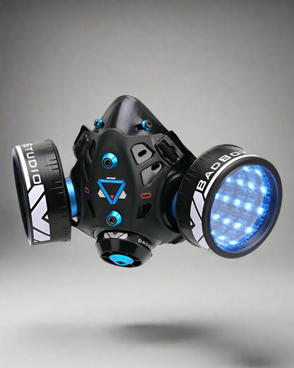 Neon Cyberpunk Light-Up Mask - futuristic cyberpunk mask - Customizable Neon Cyberpunk LED Mask for Bold Fashion - Main view