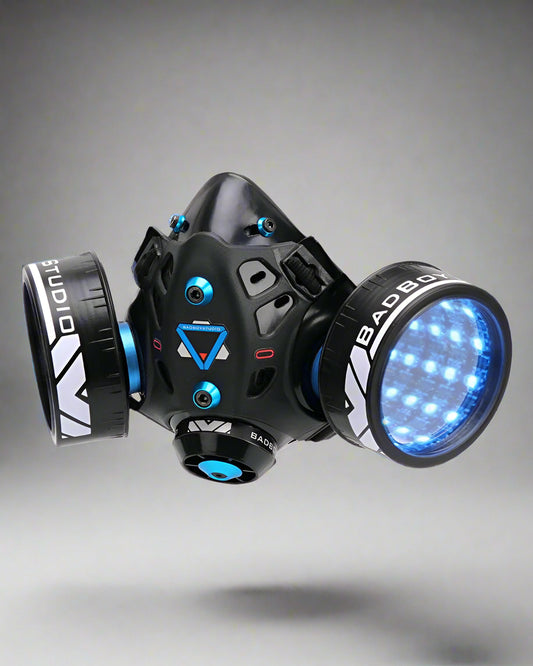 Neon Cyberpunk Light-Up Mask - futuristic cyberpunk mask - Customizable Neon Cyberpunk LED Mask for Bold Fashion - Main view