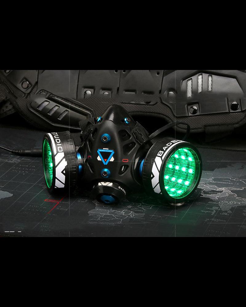 Neon Cyberpunk Light-Up Mask -  led mask - Customizable Neon Cyberpunk LED Mask for Bold Fashion - View 5