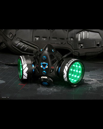 Neon Cyberpunk Light-Up Mask -  led mask - Customizable Neon Cyberpunk LED Mask for Bold Fashion - View 5