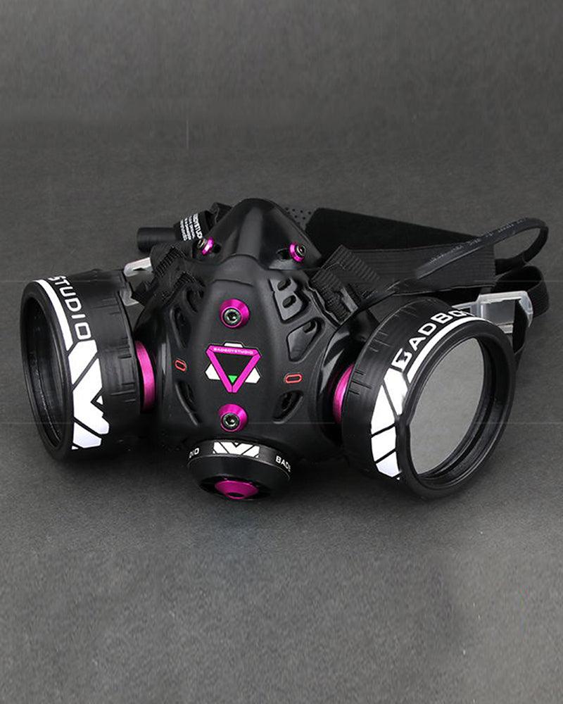 Neon Cyberpunk Light-Up Mask - neon mask - Customizable Neon Cyberpunk LED Mask for Bold Fashion - View 8