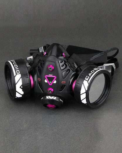Neon Cyberpunk Light-Up Mask - neon mask - Customizable Neon Cyberpunk LED Mask for Bold Fashion - View 8