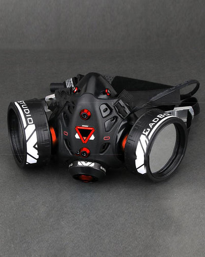 Neon Cyberpunk Light-Up Mask -  techwear accessories - Customizable Neon Cyberpunk LED Mask for Bold Fashion - View 6