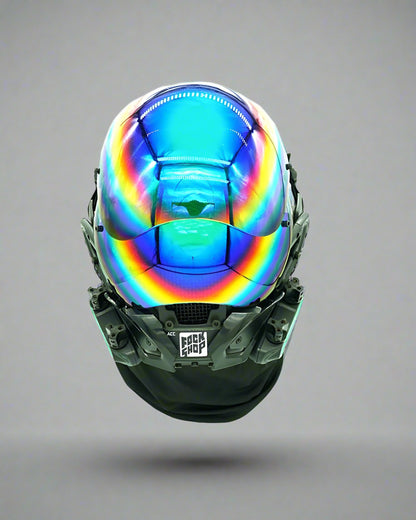 Neon Glow Cyberpunk Helmet -  comfortable cyberpunk mask - Stylish Neon Glow Cyberpunk LED Helmet for Streetwear - View 3