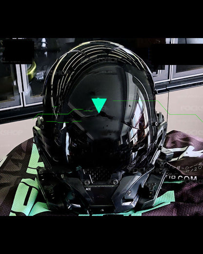 Neon Glow Cyberpunk Helmet -  comfortable cyberpunk mask - Stylish Neon Glow Cyberpunk LED Helmet for Streetwear - View 11