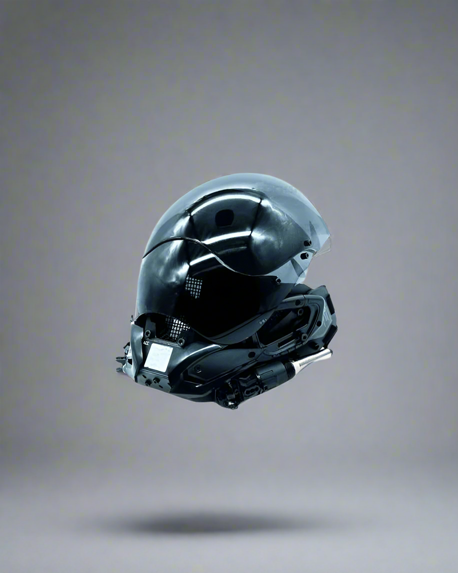 Neon Glow Cyberpunk Helmet -  techwear aesthetic helmet - Stylish Neon Glow Cyberpunk LED Helmet for Streetwear - View 16