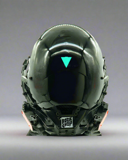 Neon Glow Cyberpunk Helmet -  fashion accessory - Stylish Neon Glow Cyberpunk LED Helmet for Streetwear - View 12