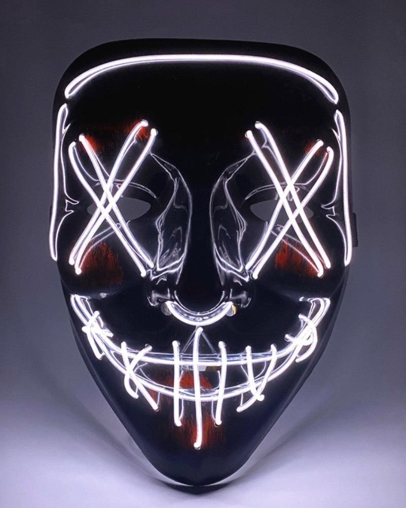 Neon Glowing Phantom Mask -  party mask - LED Cyberpunk Phantom Mask for Futuristic Events - View 7