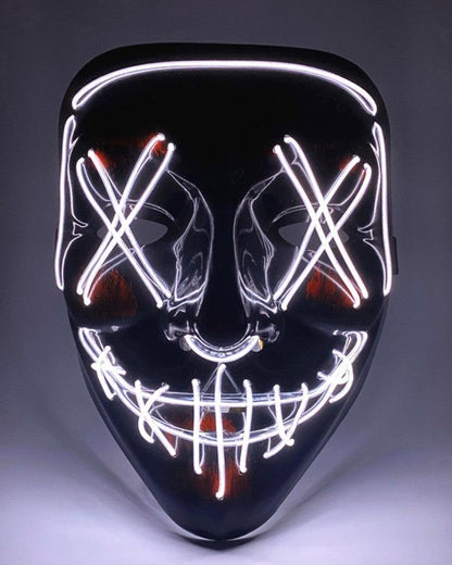 Neon Glowing Phantom Mask -  party mask - LED Cyberpunk Phantom Mask for Futuristic Events - View 7