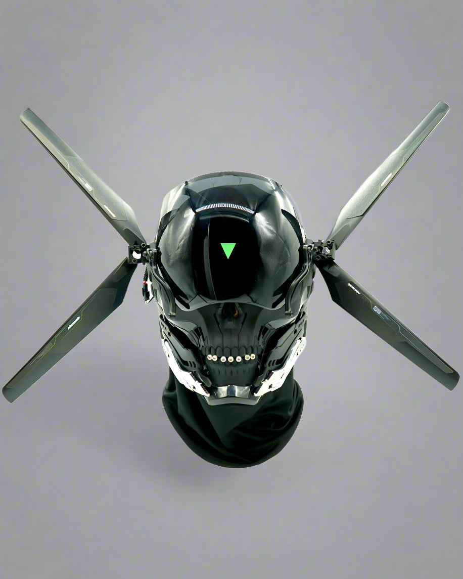 Neon Skull LED Mask - cyberpunk mask - Futuristic Neon Skull LED Mask for Cyberpunk Style - View 2