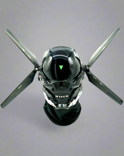 Neon Skull LED Mask - cyberpunk mask - Futuristic Neon Skull LED Mask for Cyberpunk Style - View 2