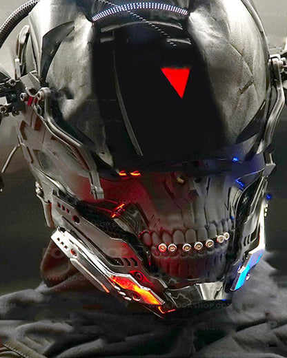 Neon Skull LED Mask - cyberpunk mask - Futuristic Neon Skull LED Mask for Cyberpunk Style - View 9