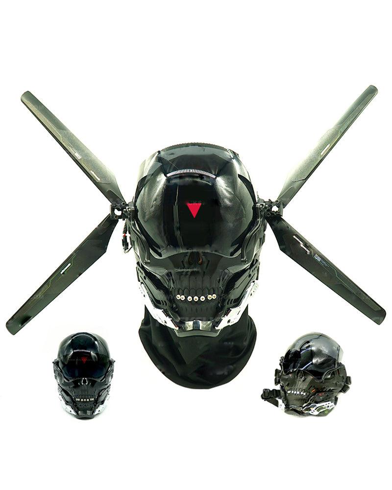 Neon Skull LED Mask -  polycarbonate helmet - Futuristic Neon Skull LED Mask for Cyberpunk Style - View 12