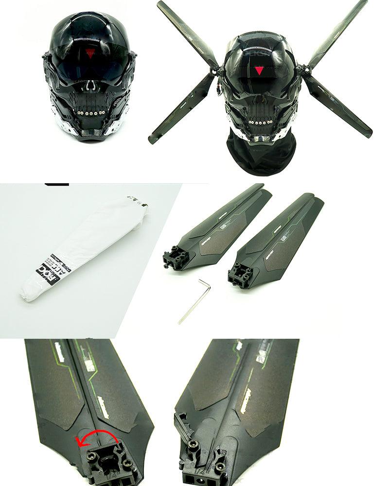 Neon Skull LED Mask -  sci-fi mask - Futuristic Neon Skull LED Mask for Cyberpunk Style - View 13