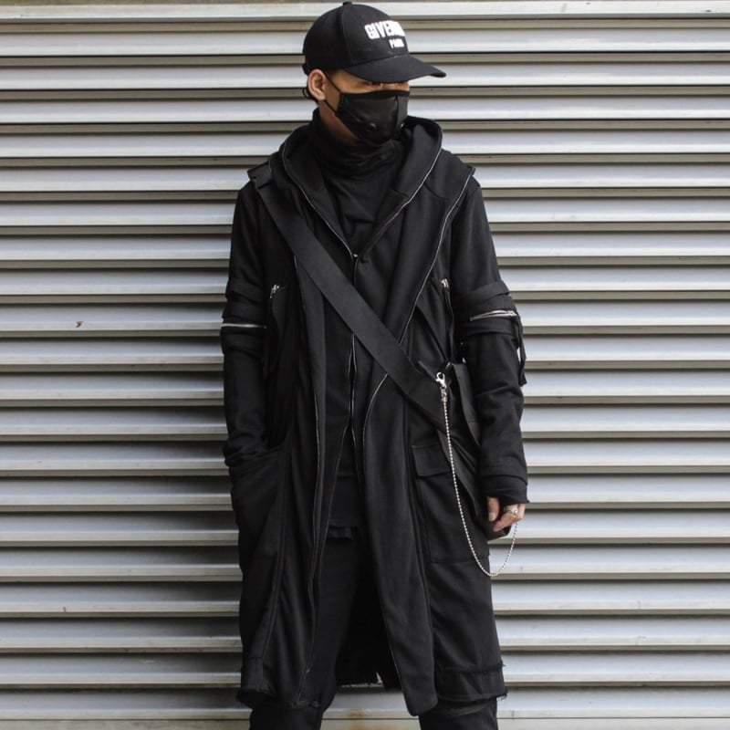 Next-Gen Double-Layered Hooded Coat - hooded coat - Double-Layered Hooded Coat for Urban Chic Style - View 2