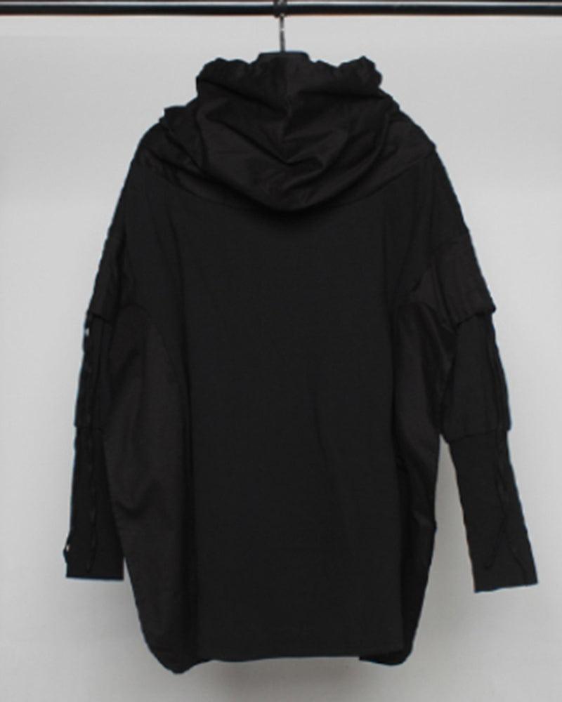 Ninja-Inspired Futuristic Cape Hoodie -  techwear - Ninja-Inspired Cape Hoodie for Stylish Techwear - View 10