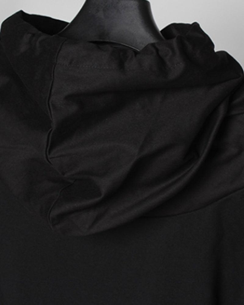 Ninja-Inspired Futuristic Cape Hoodie - cape hoodie - Ninja-Inspired Cape Hoodie for Stylish Techwear - View 12